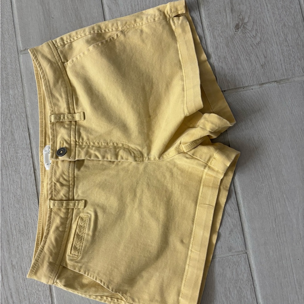 Market & Spruce Yellow Denim Shorts